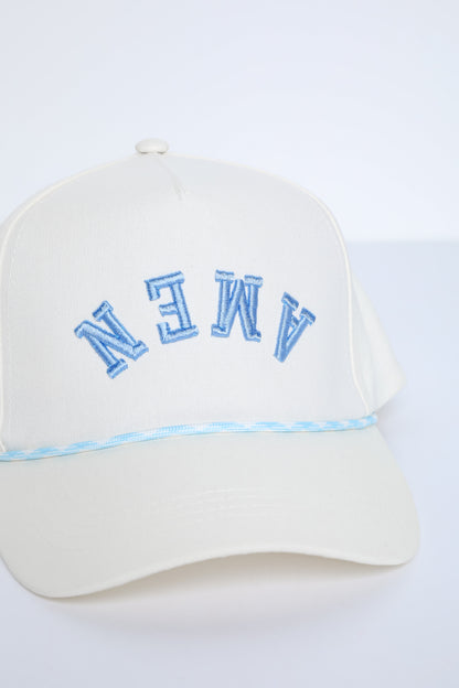 Light Blue Amen Hat