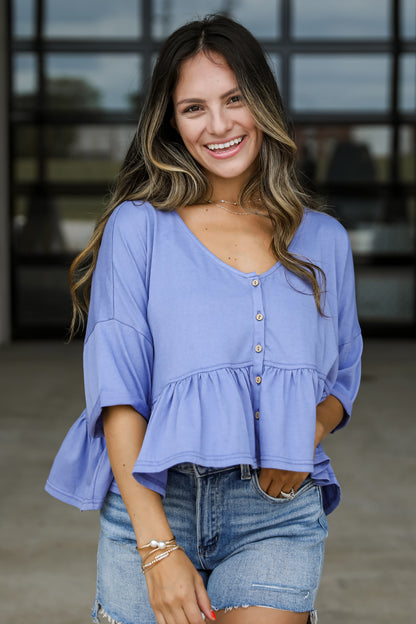 Breezy Charm Babydoll Top