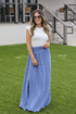 Exceptionally Styled Linen Maxi Skirt