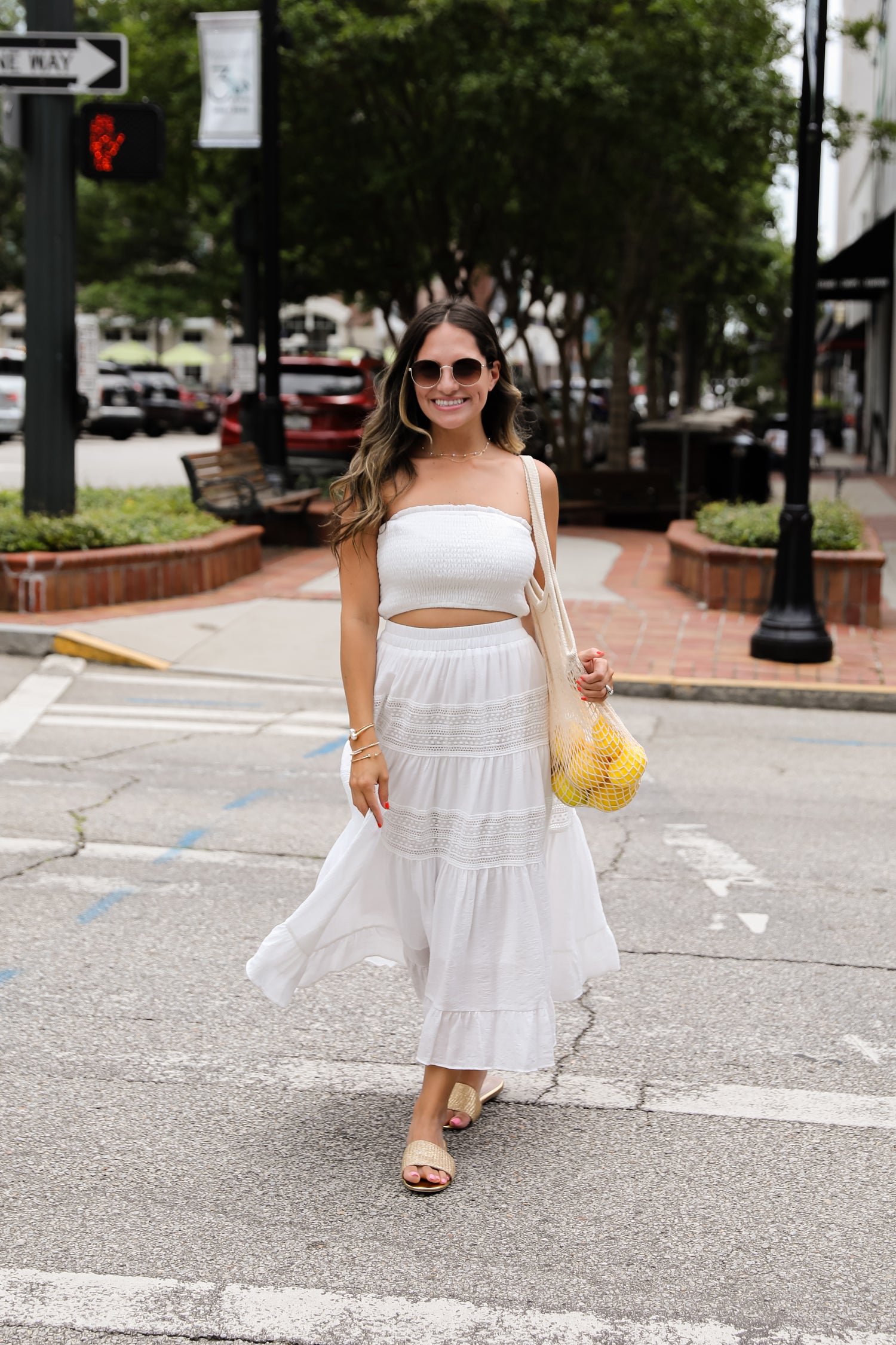 Remember You Fondly White Midi Skirt