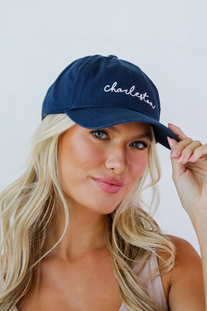 Charleston Script Embroidered Hat