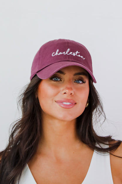 Charleston Script Embroidered Hat