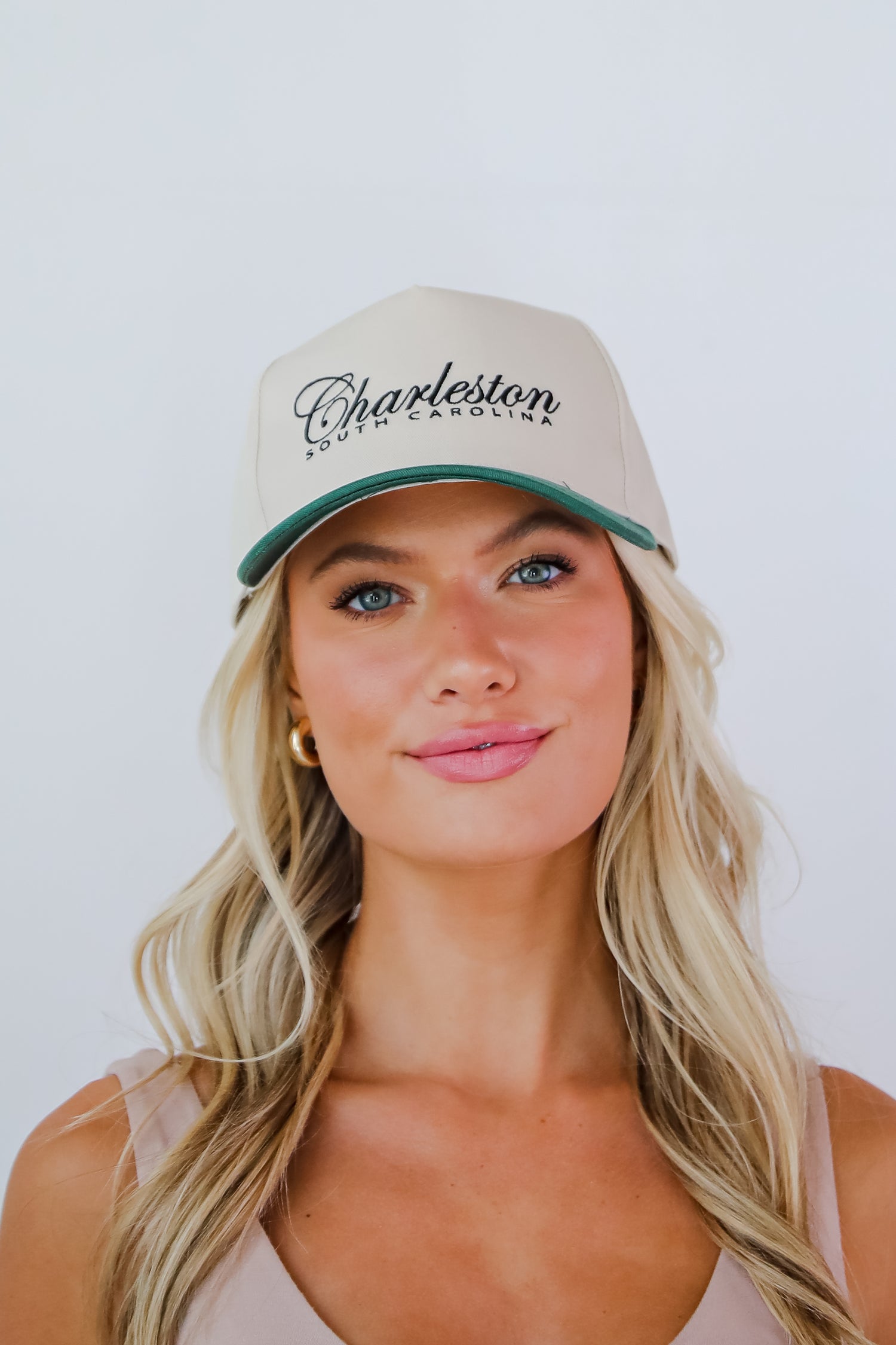 Charleston South Carolina Color Block Embroidered Hat