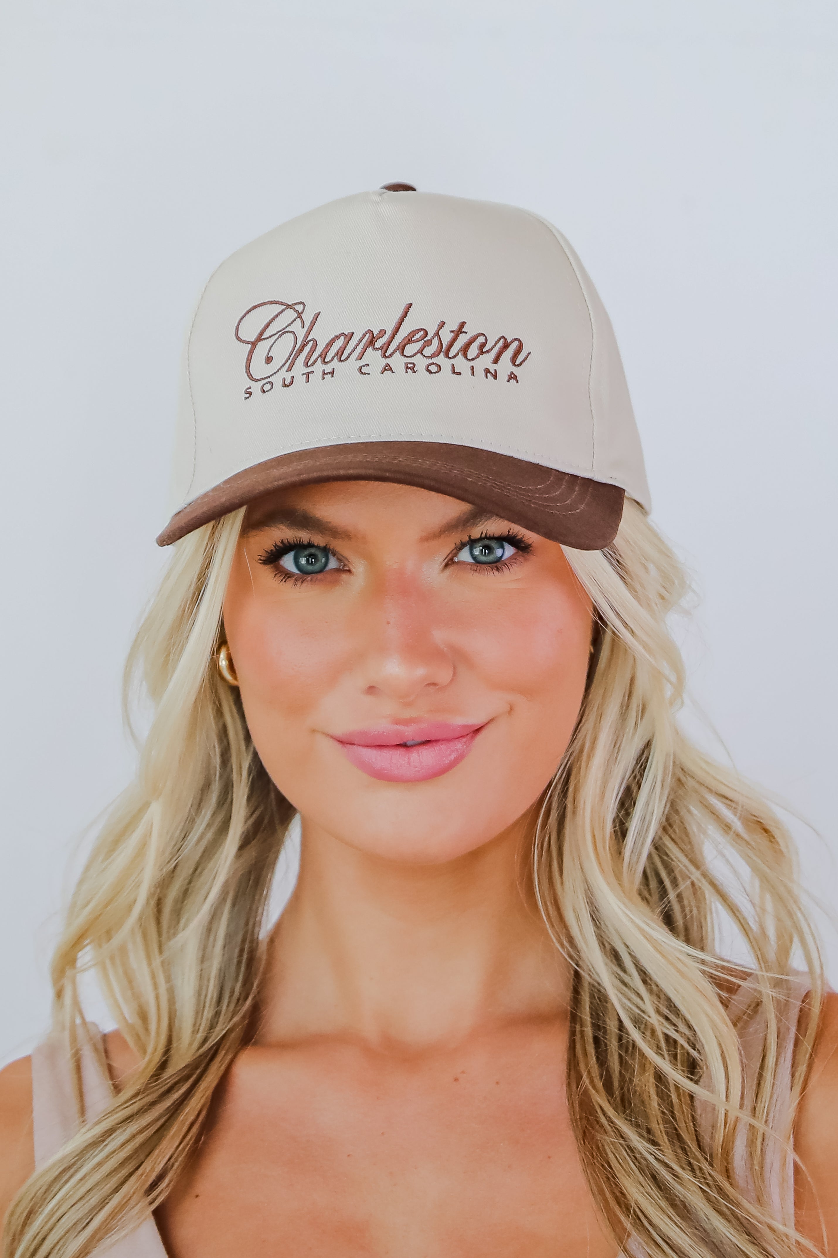 Charleston South Carolina Color Block Embroidered Hat