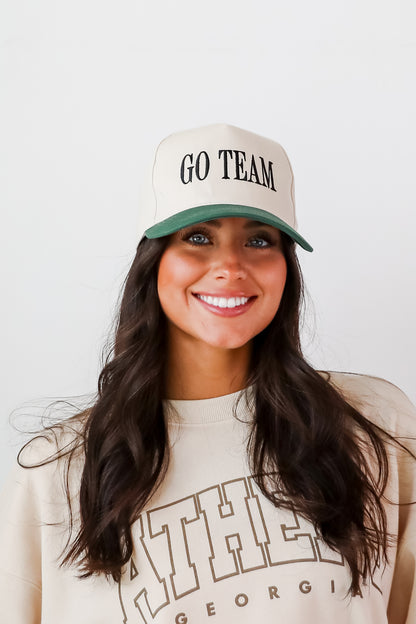 Hunter Green Go Team Color Block Embroidered Hat