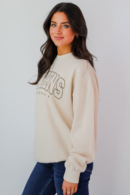 Cream Athens Georgia Sweatshirt