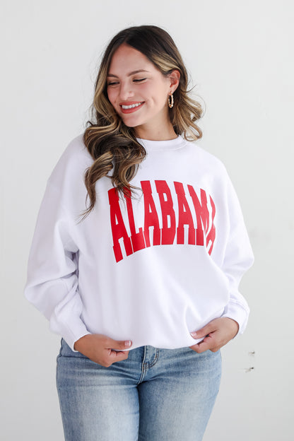 White Alabama Sweatshirt