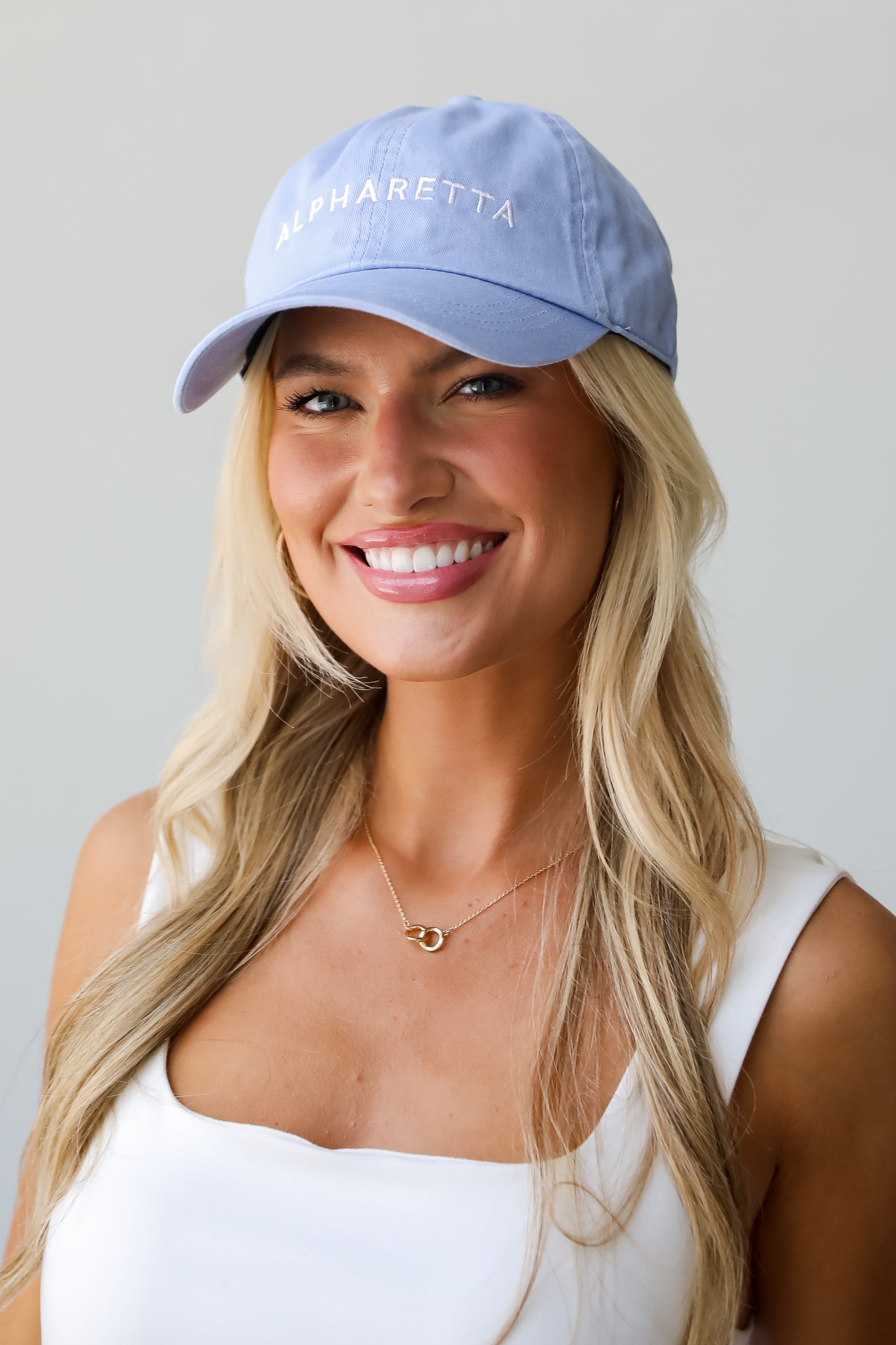 Light Blue Alpharetta Embroidered Hat