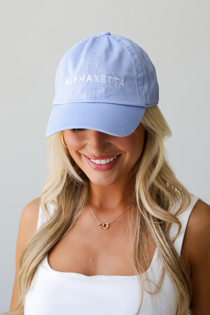 Light Blue Alpharetta Embroidered Hat