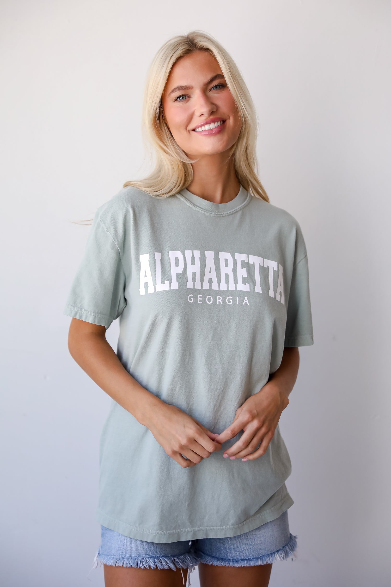 Sage Alpharetta Georgia Block Letter Tee