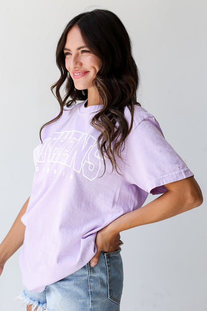 Lavender Athens Georgia Tee side view