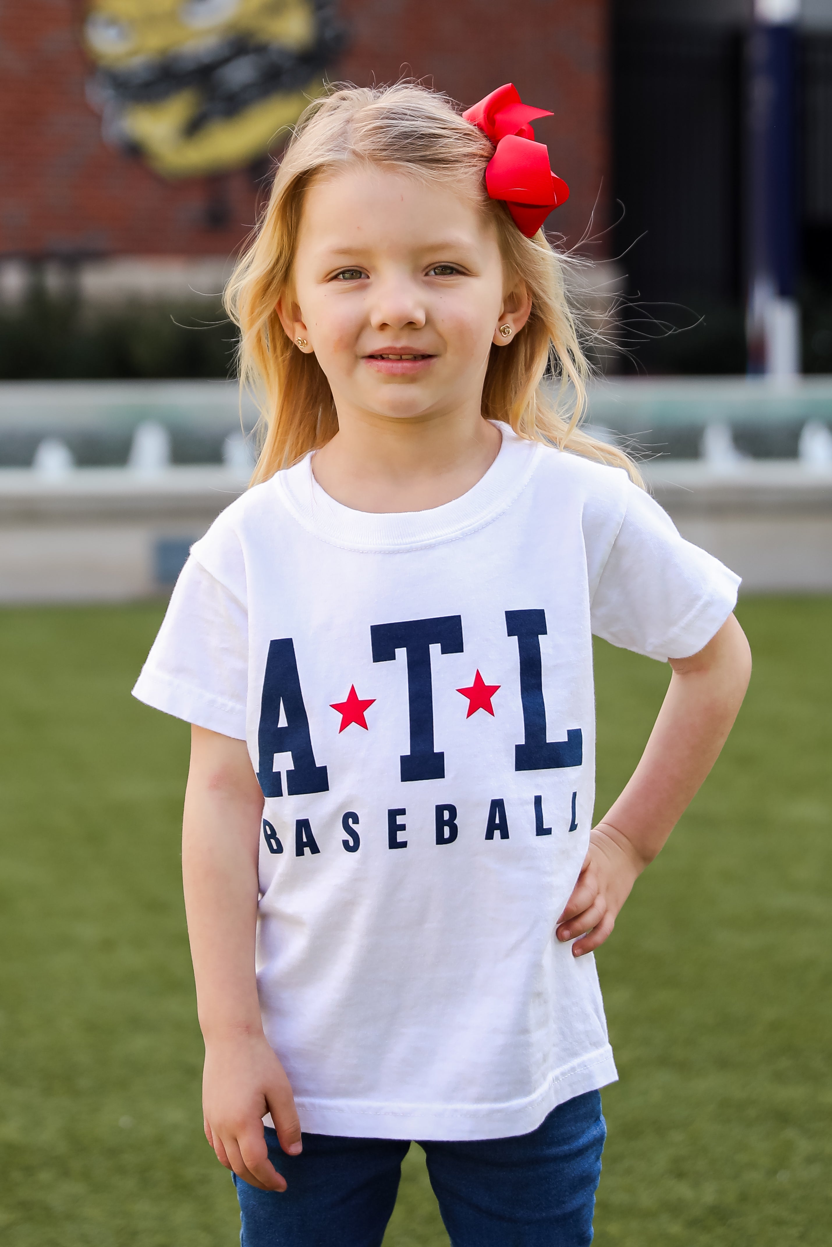 cute kids braves tee