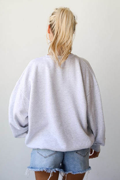 Heather Grey Atlanta Baseball Sweatshirt