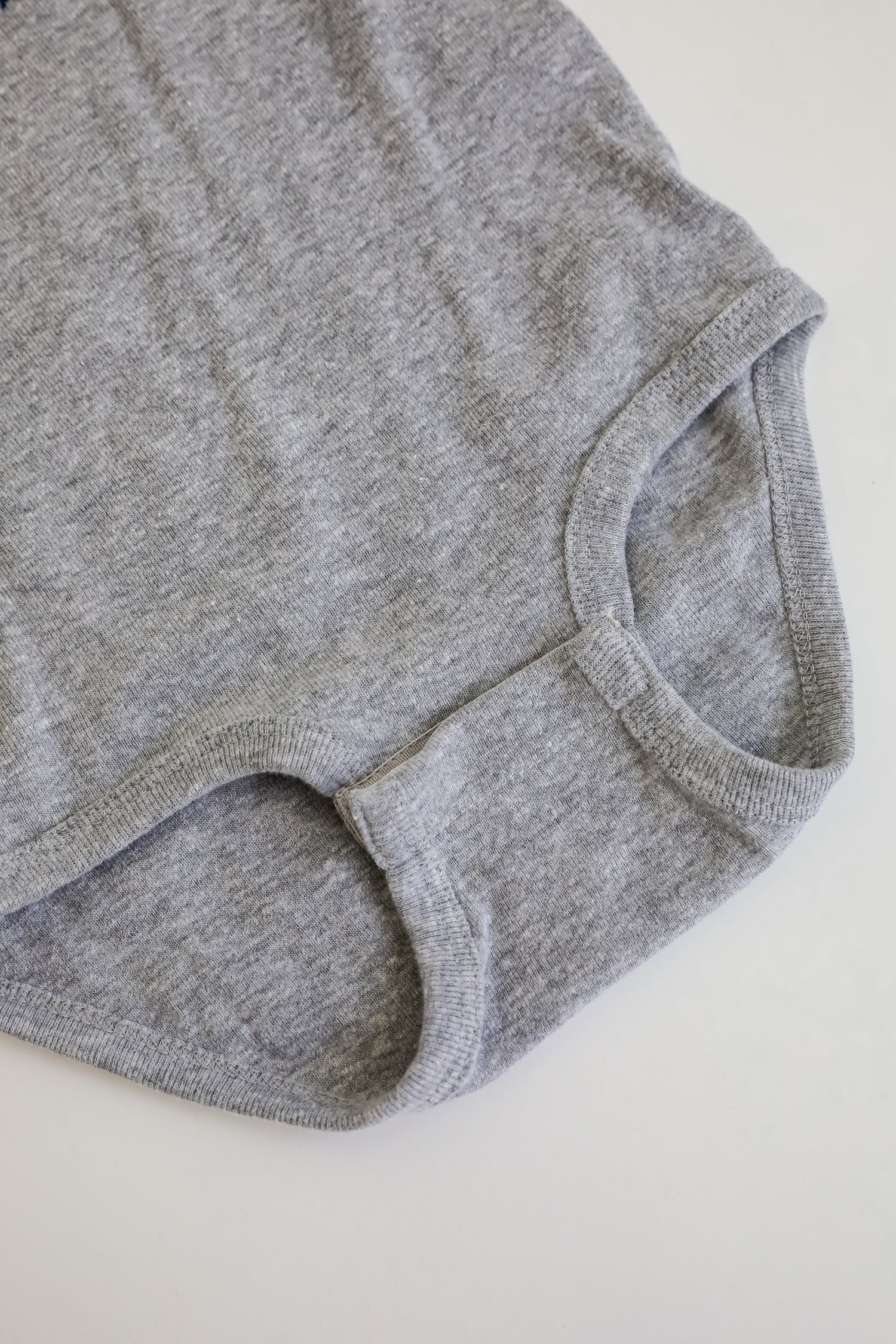 Heather Grey Atlanta Baseball Onesie