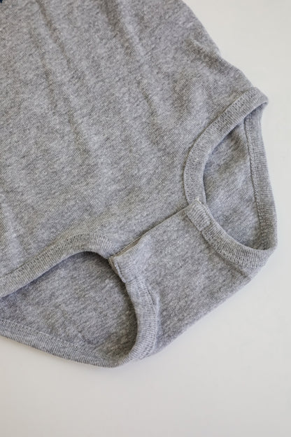Heather Grey Atlanta Baseball Onesie
