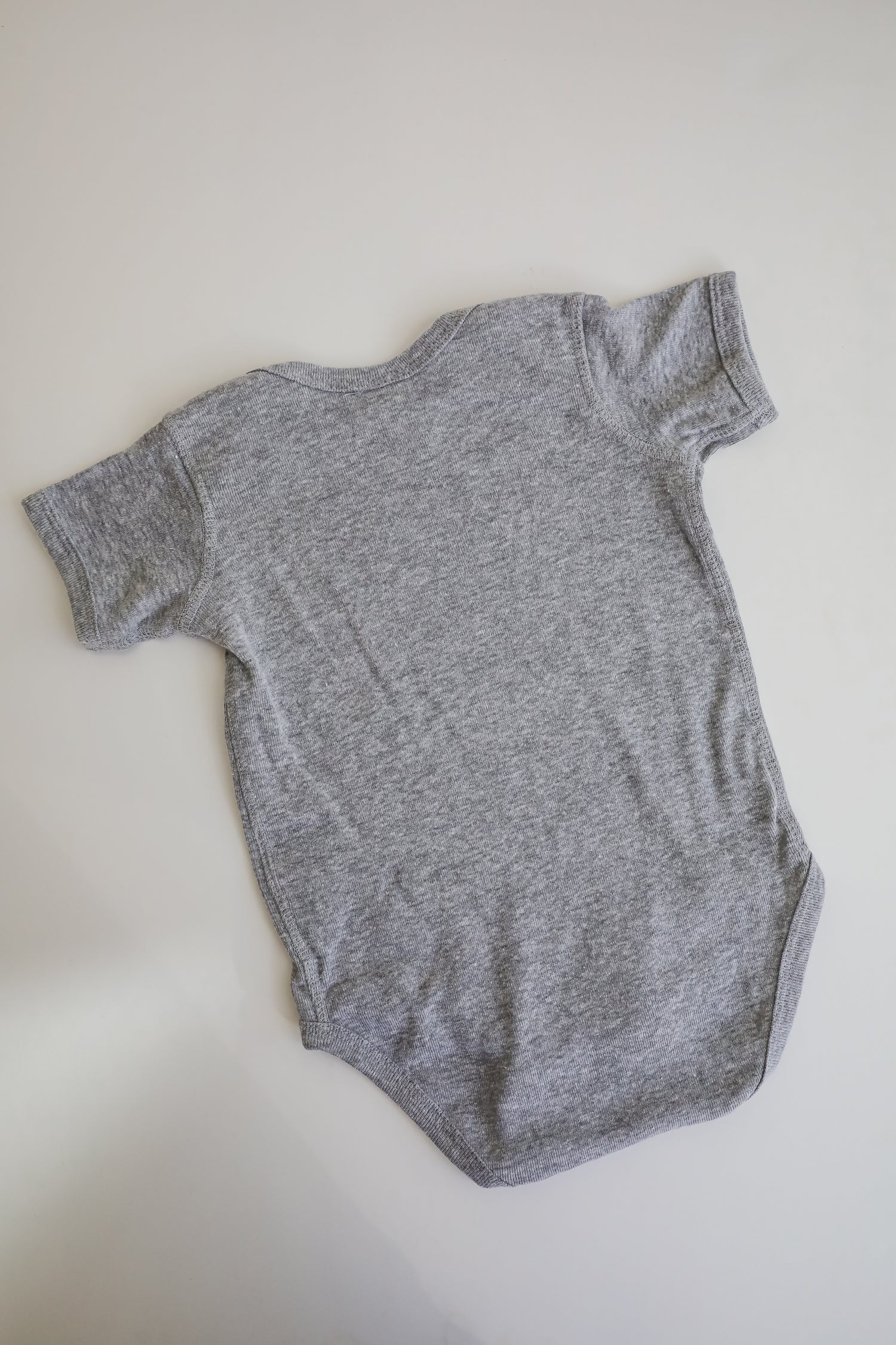 Heather Grey Atlanta Baseball Onesie