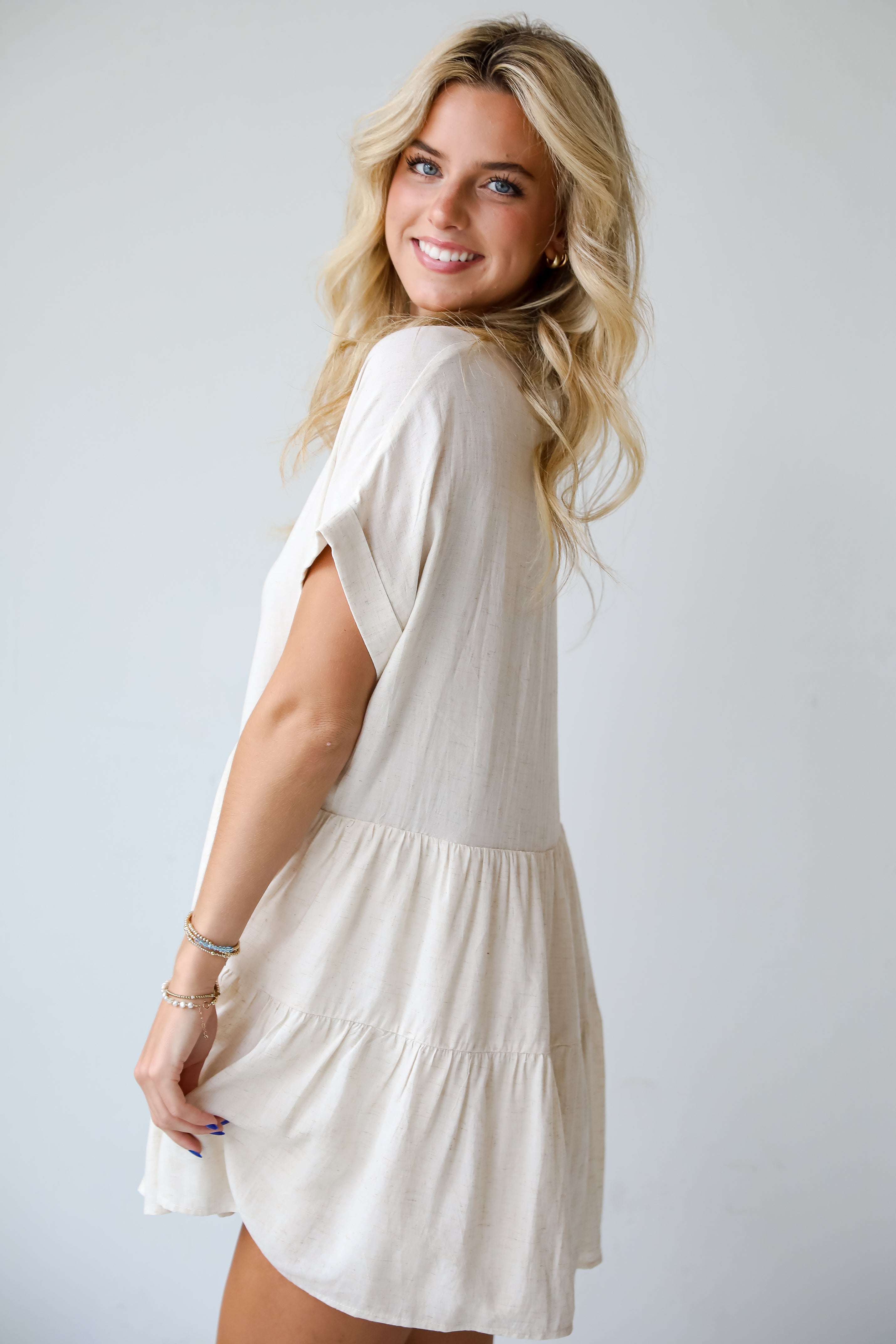 Easily Irresistible Tiered Mini Dress