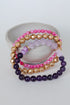 Eloise Purple Beaded Bracelet Set