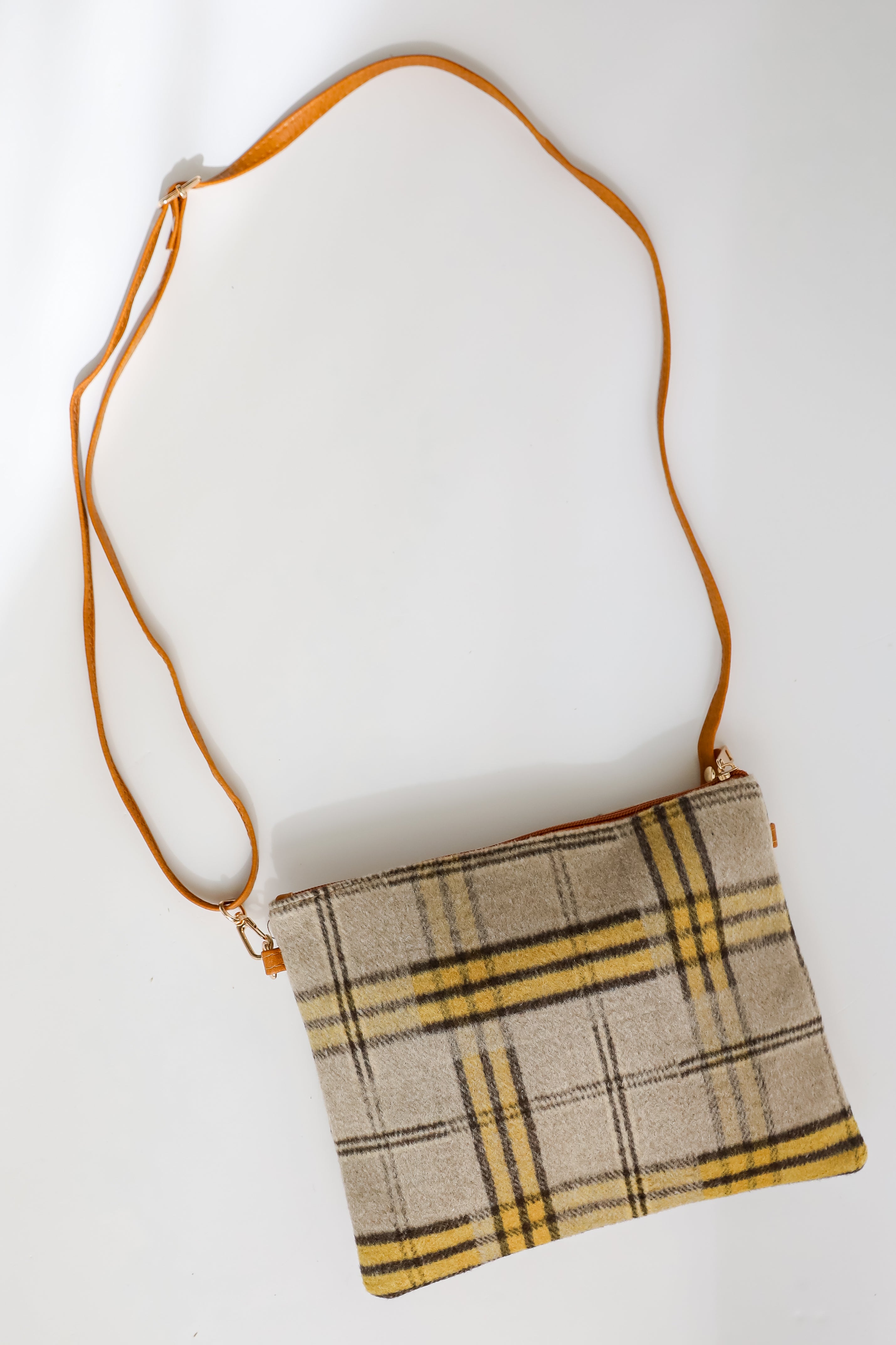 Tasteful Aesthetic Plaid Crossbody Bag