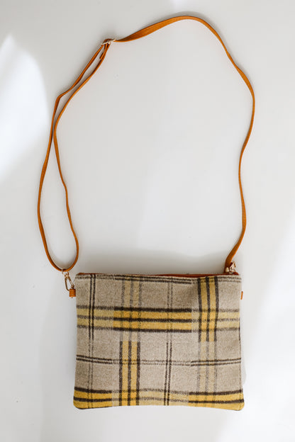 Tasteful Aesthetic Plaid Crossbody Bag