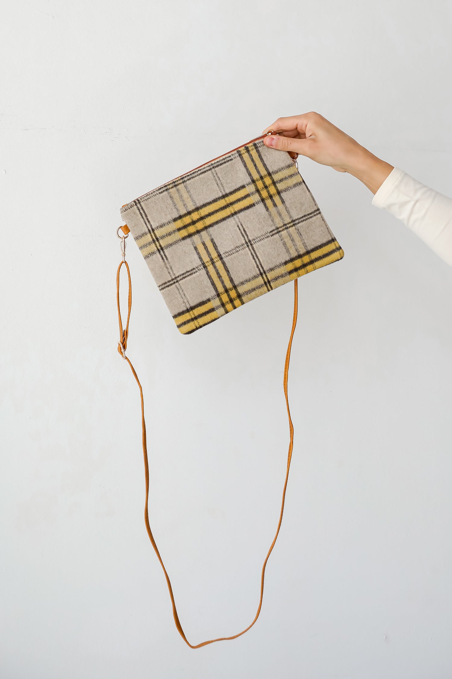 Tasteful Aesthetic Plaid Crossbody Bag