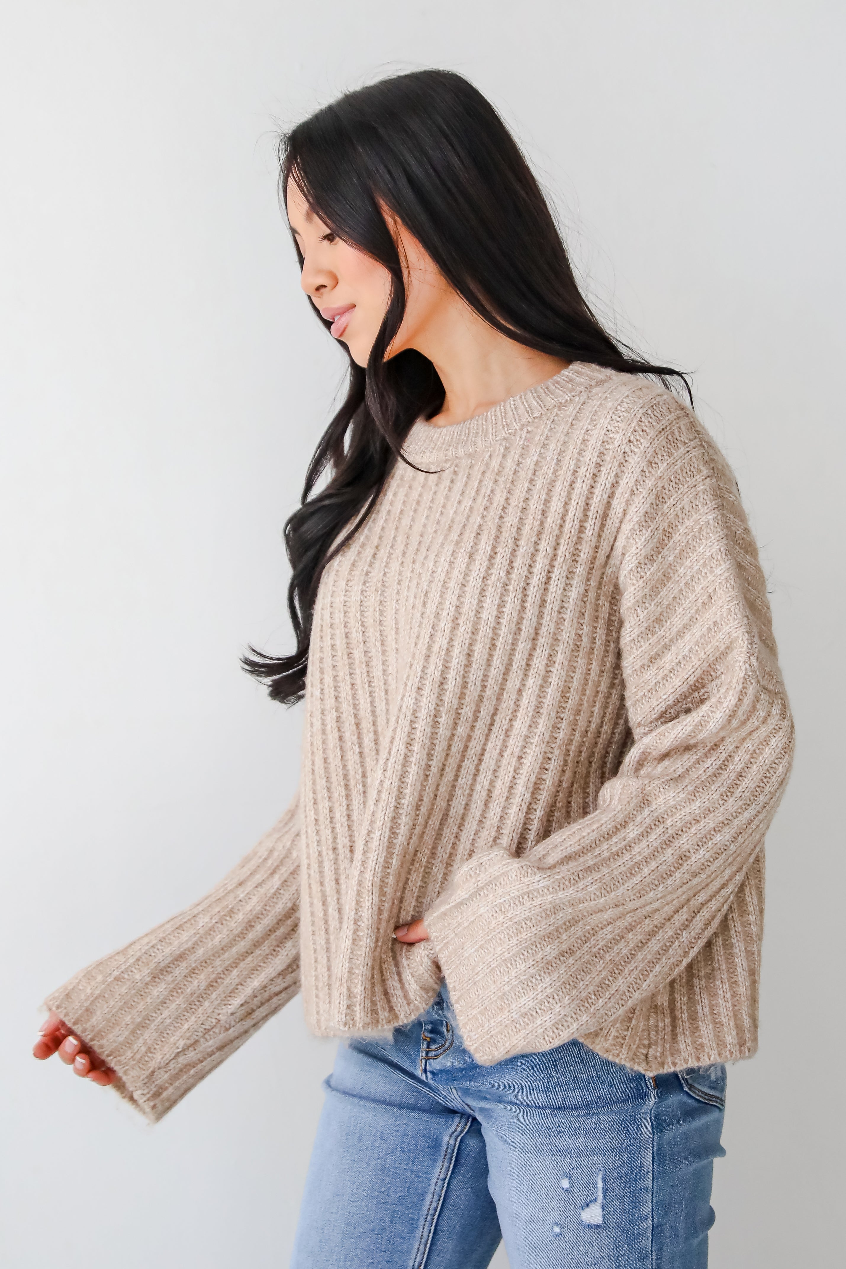 Charmed Crush Beige Sweater