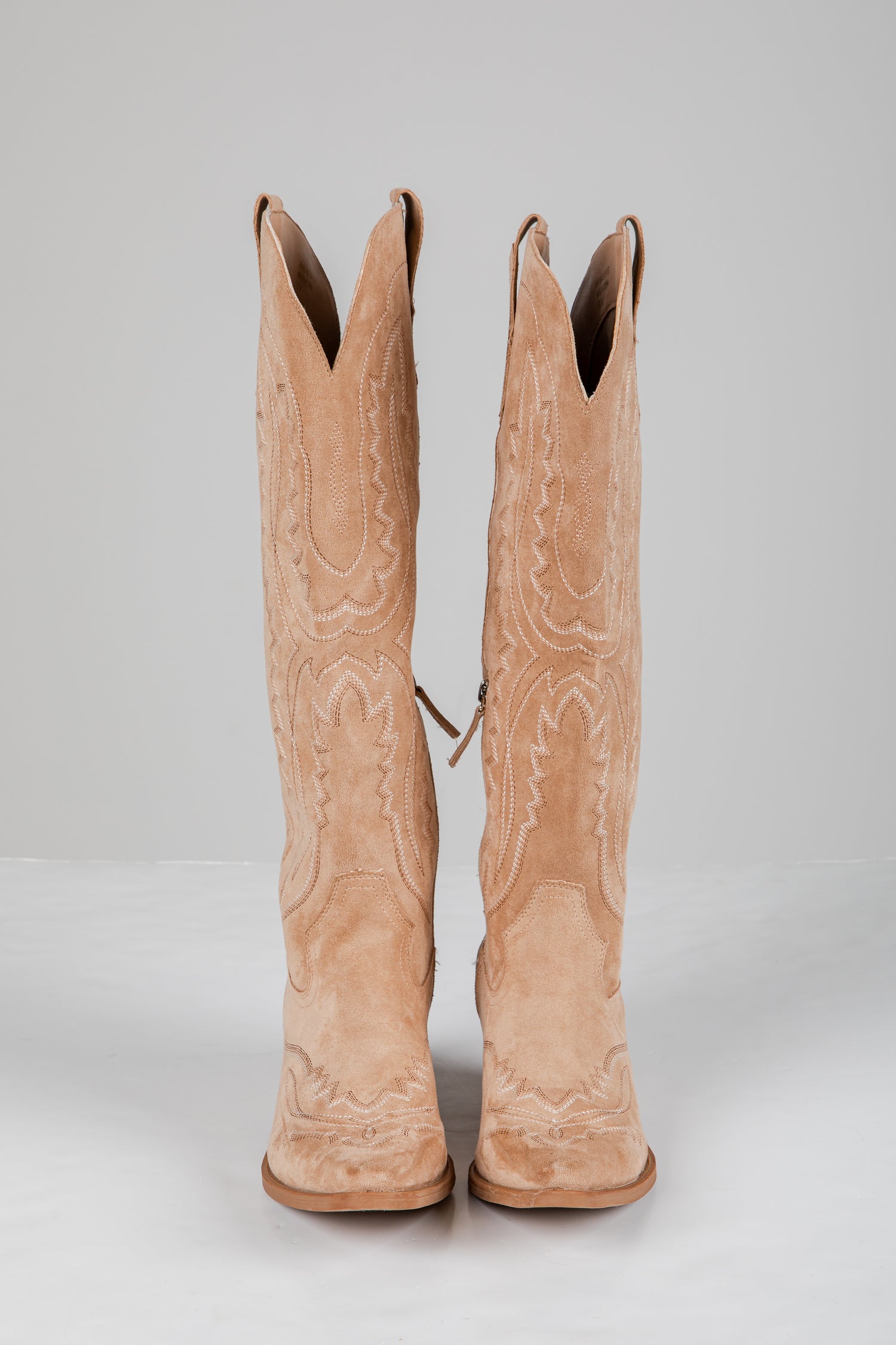 beige western boots