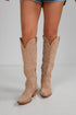 beige western boots