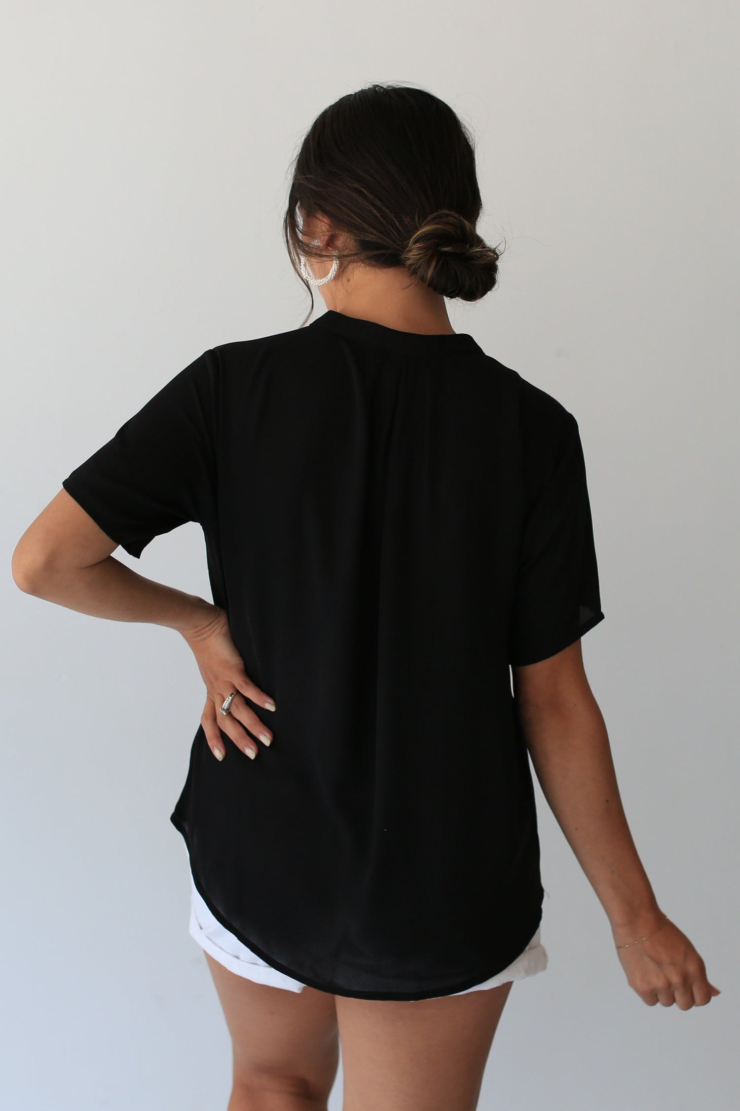 black Blouse back view