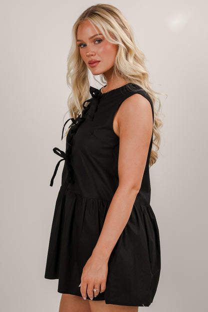 Coming Back For You Bow Mini Dress