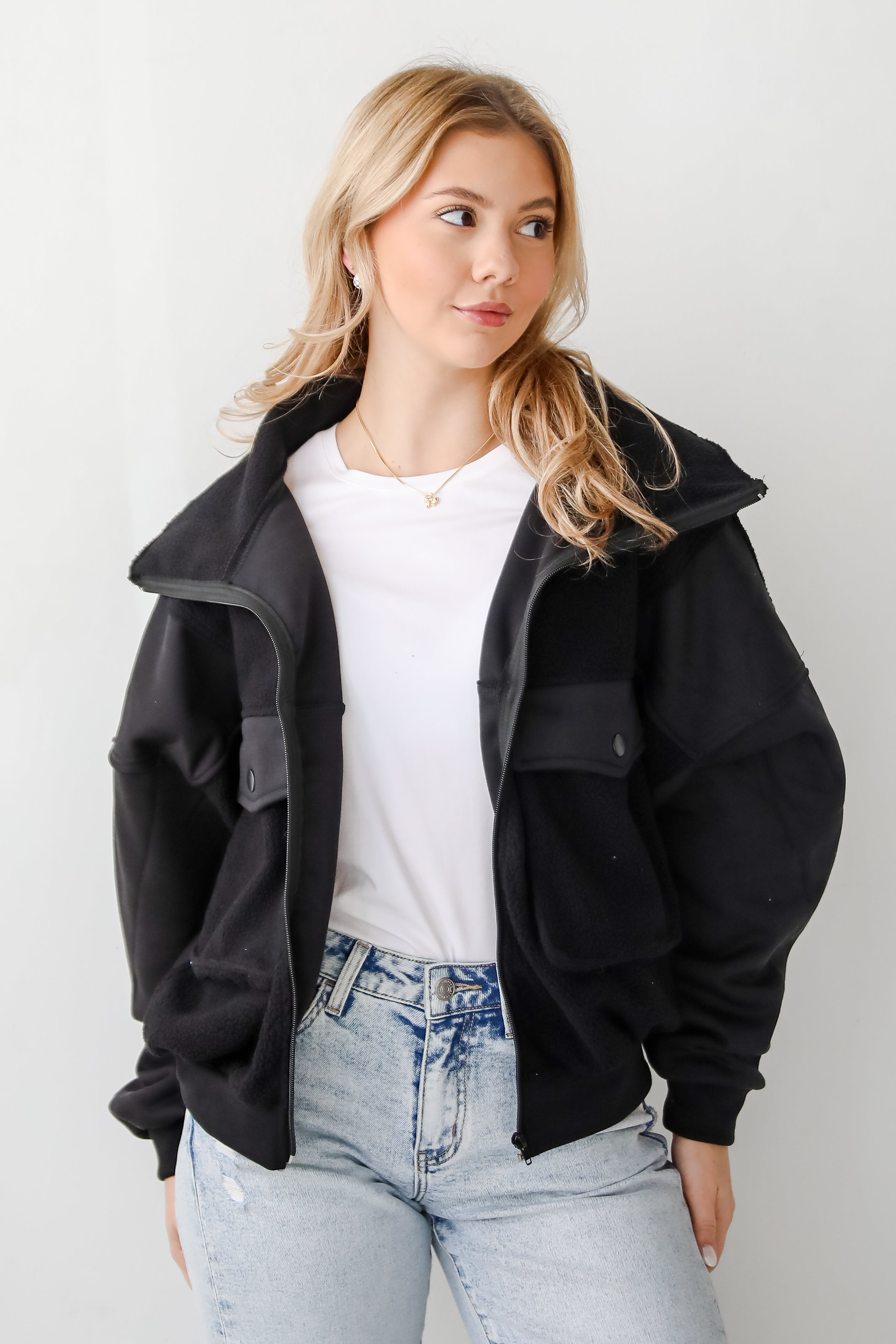 Amazing Comfort Fleece Bomber Jacket