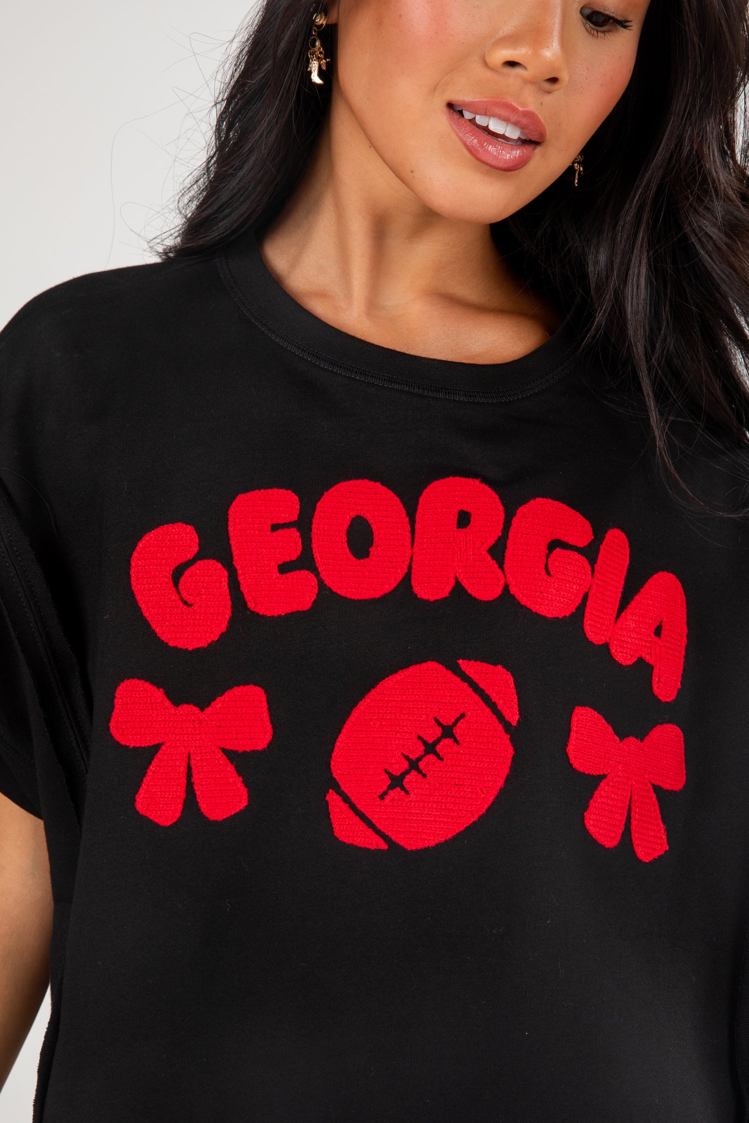 Black t-shirt with red &