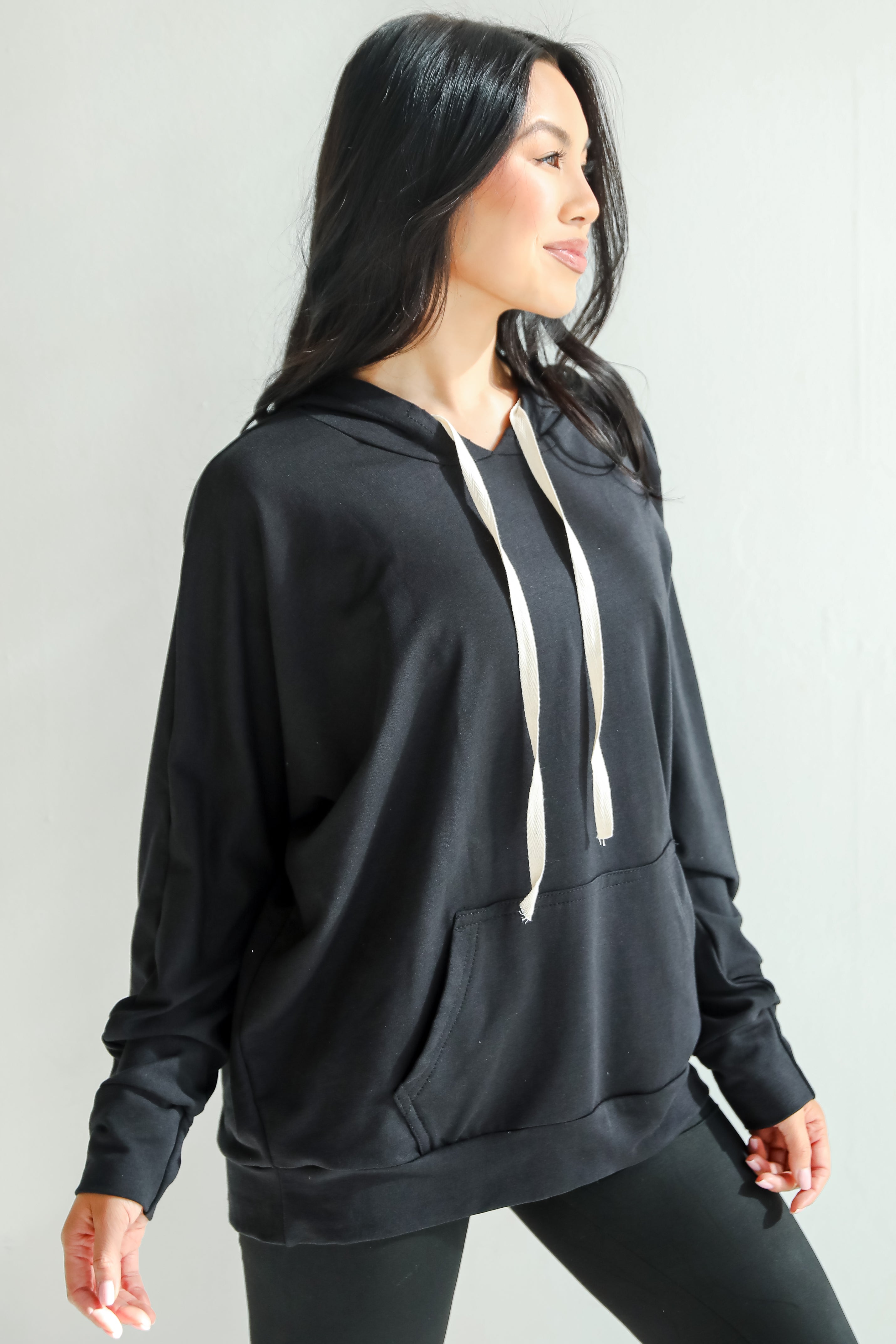 Blissful Beginnings Black Hooded Top