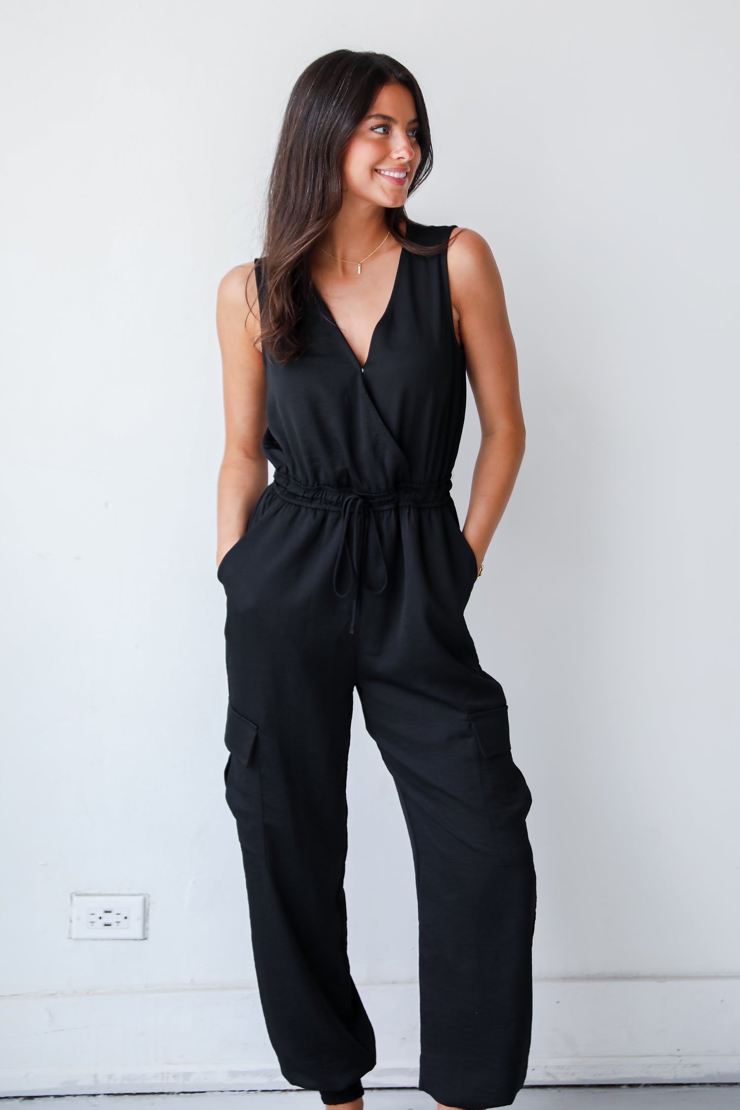 Flawless Comfort Black Jumpsuit