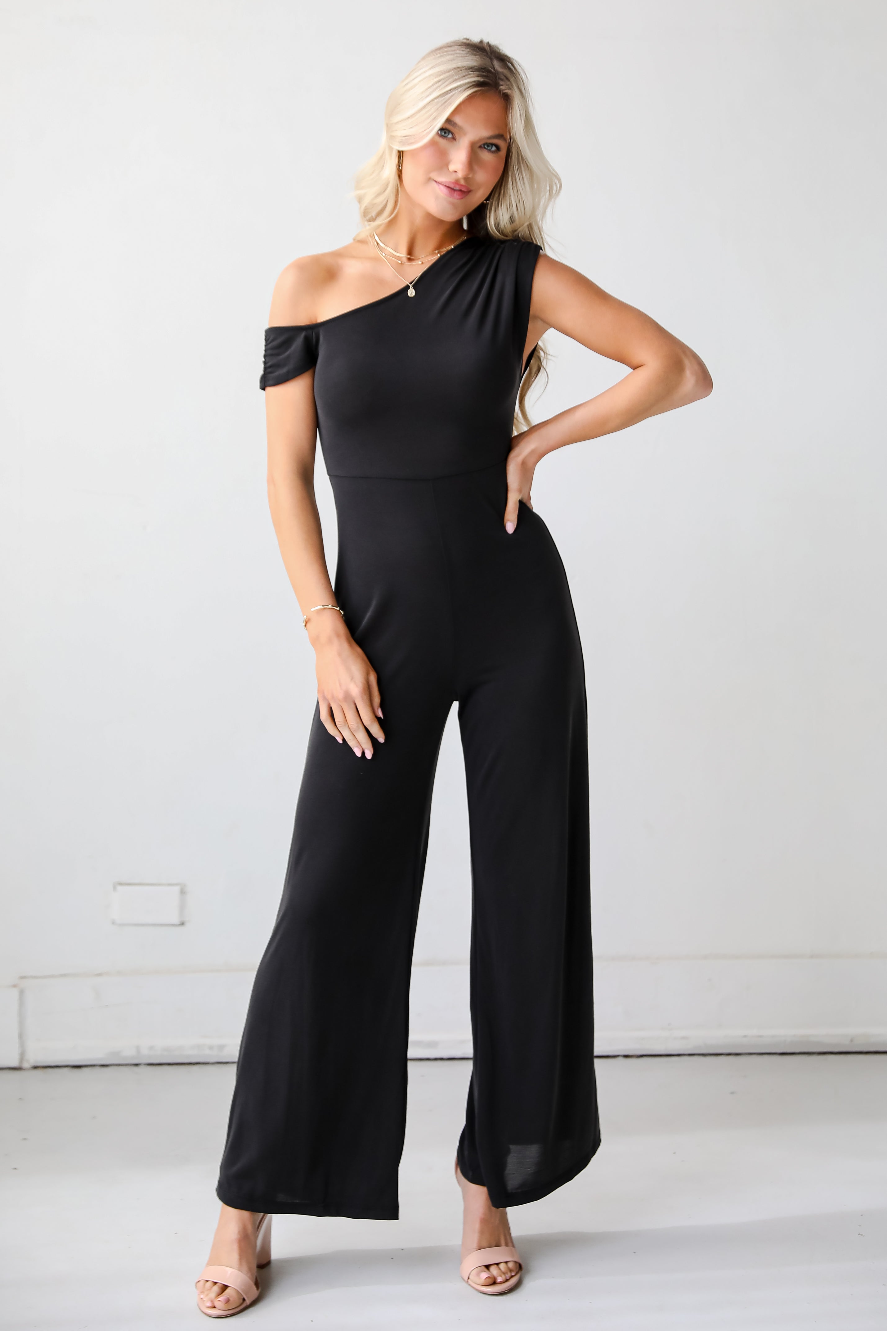 chic jumpsuits Authentically Yours Black Jumpsuit