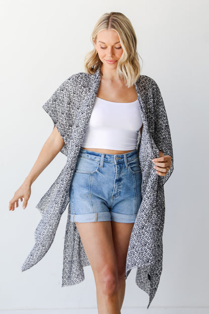 Kimono on model