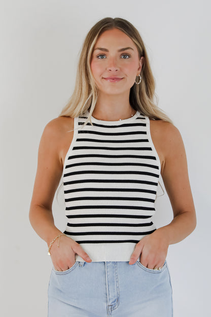 Jenna Striped Knit Tank