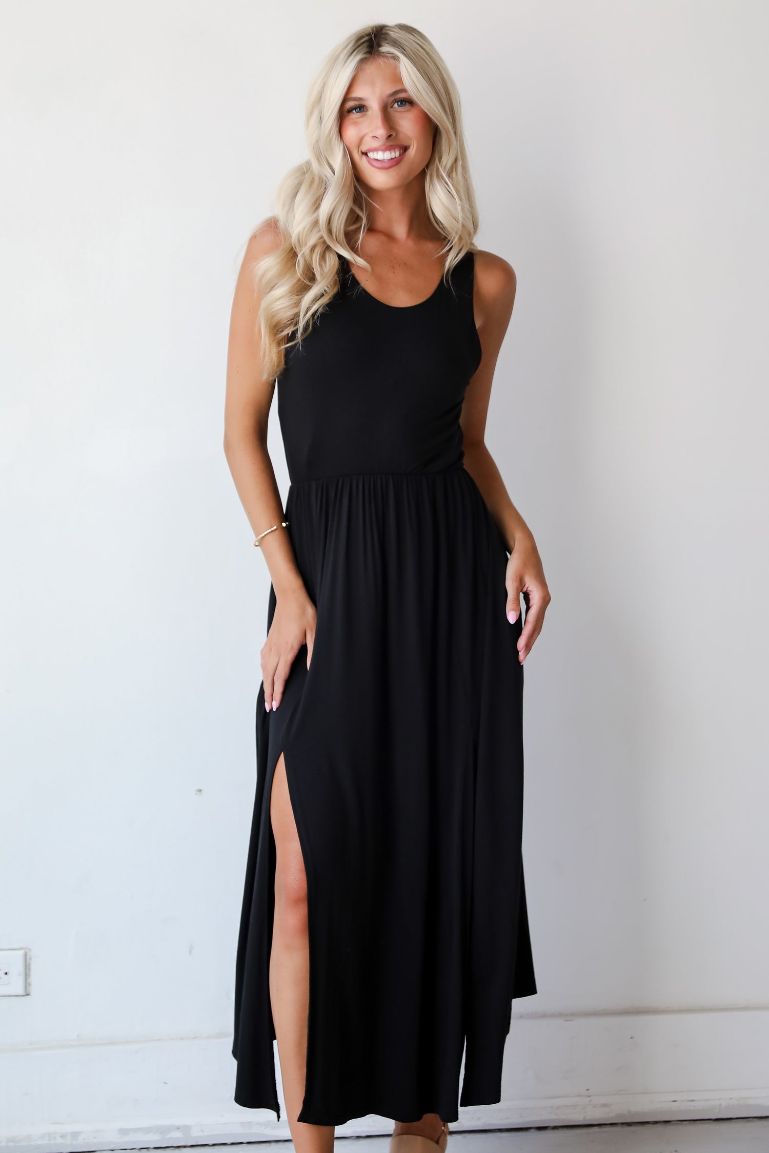 Majorly Sophisticated Black Maxi Dress