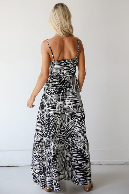 Certain Confidence Black Cutout Maxi Dress