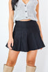 Completely Beloved Black Mini Skort