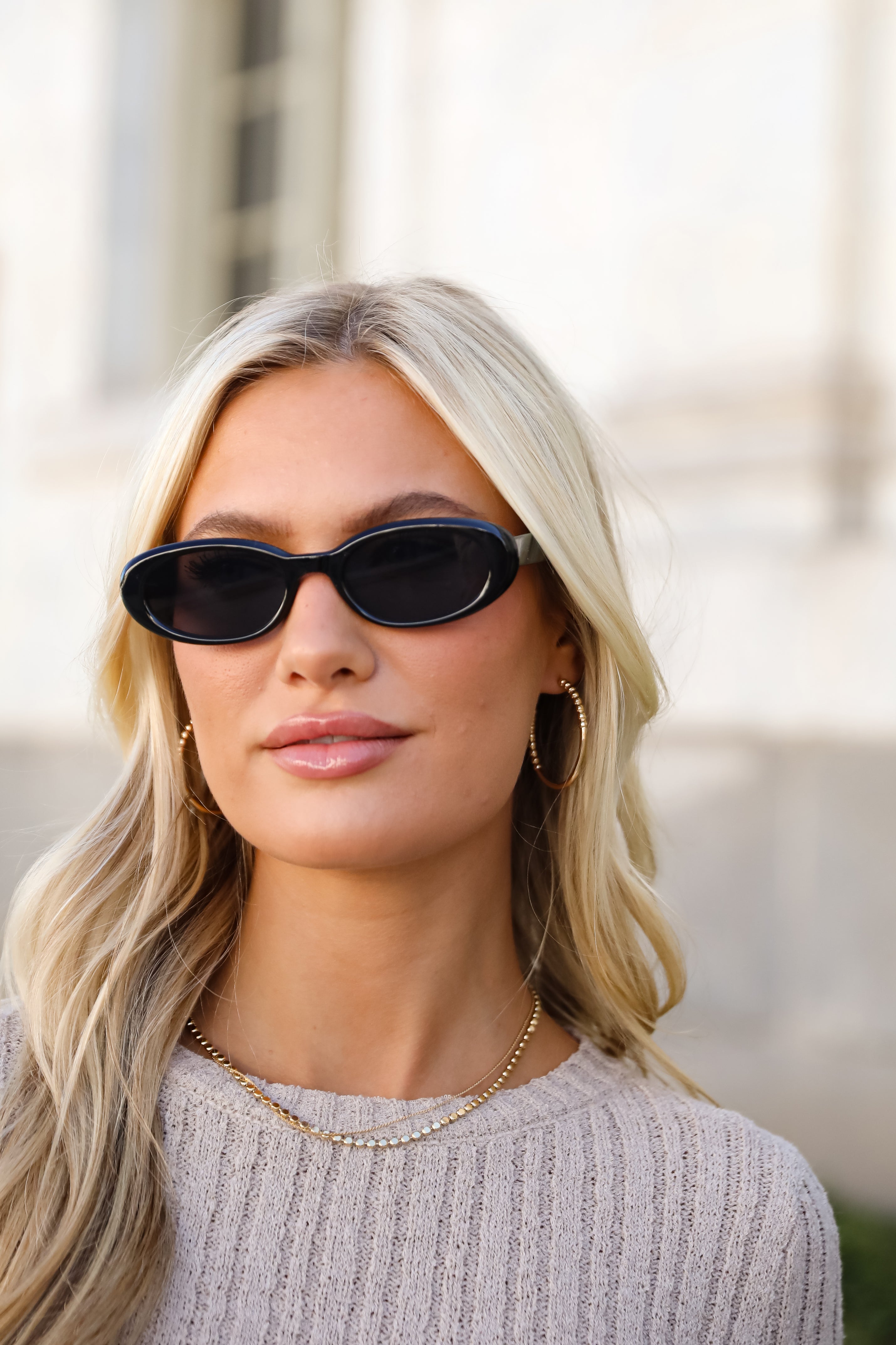 Chic Gaze Oval Sunglasses