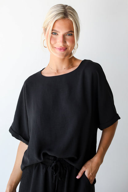 Unforgettable Beauty Black Blouse