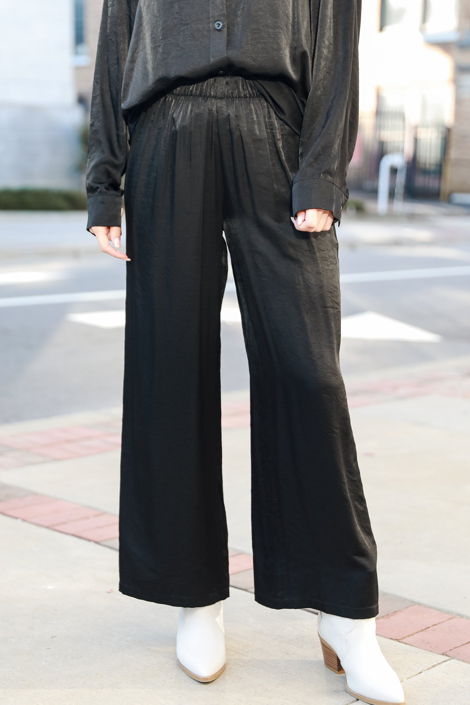 black Wide Leg Pants