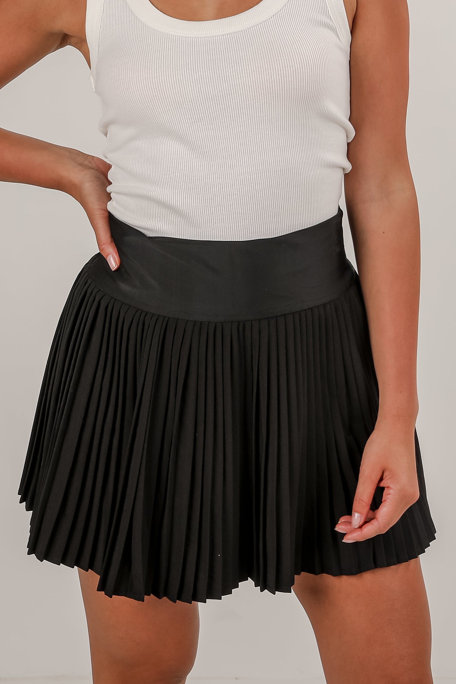 Pick Your Goals Pleated Athletic Skort