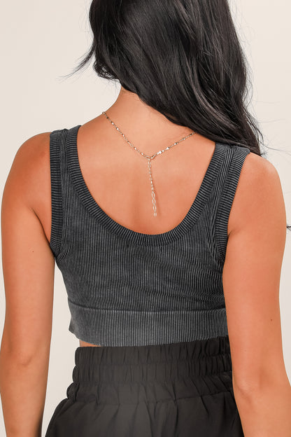 Lauren Ribbed Seamless Cropped Tank