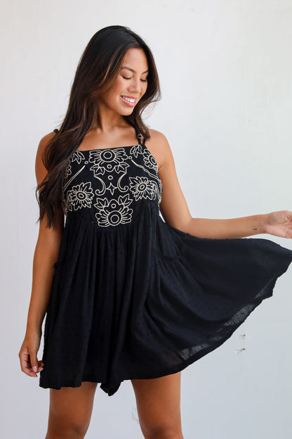 Charming Necessity Black Romper