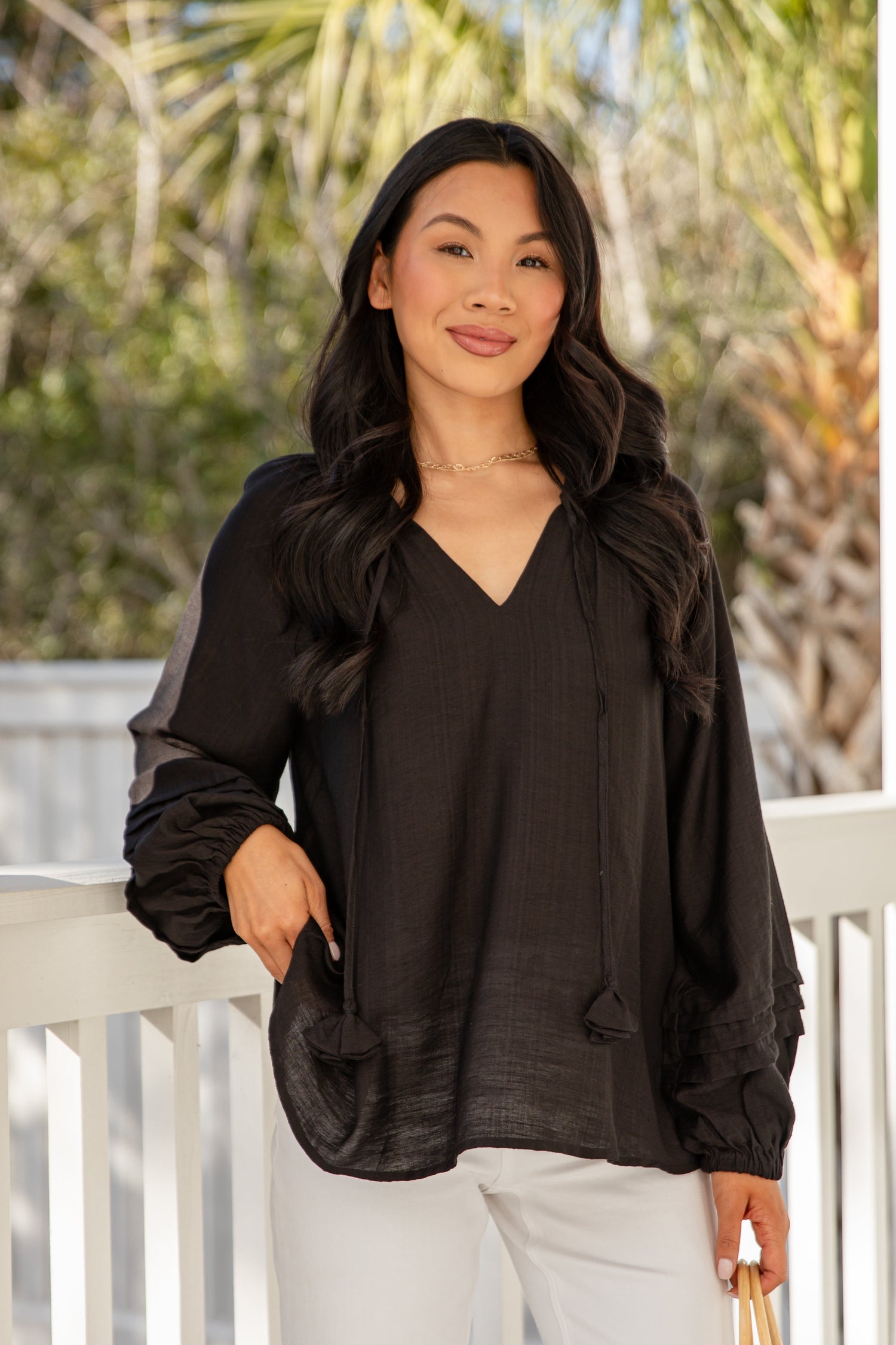 Easy Going Ruffle Blouse