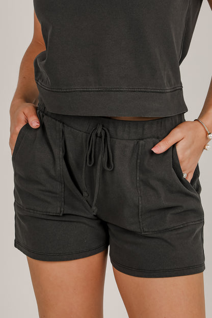 Chill Out Black Shorts