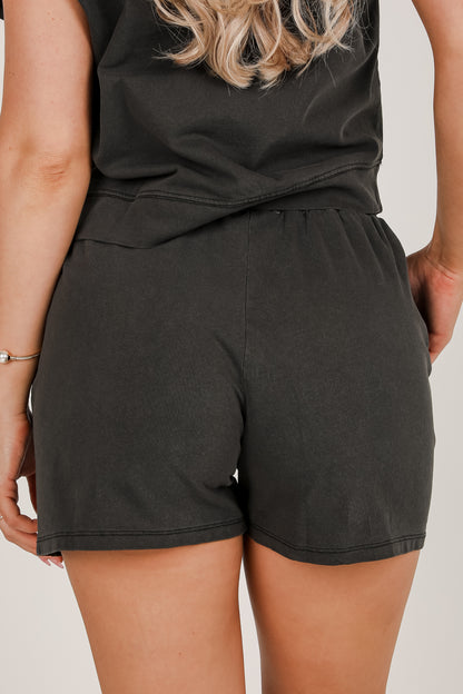 Chill Out Black Shorts