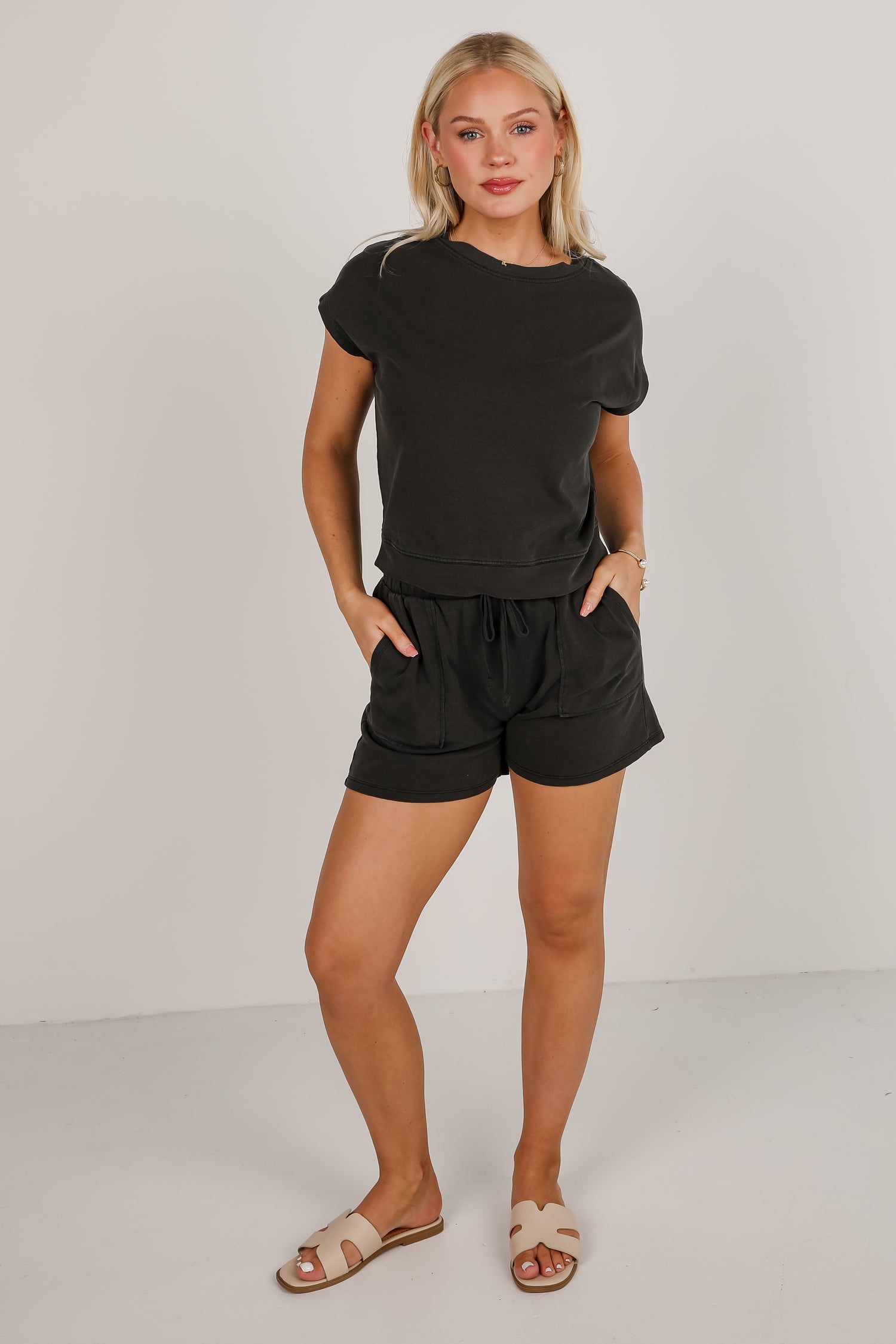 Chill Out Black Shorts